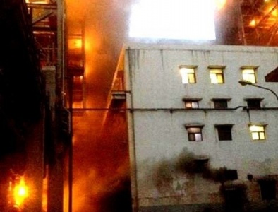 Cháy lớn tại nhà máy nhiệt điện Cẩm Phả
